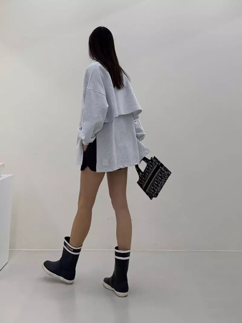 Another.J - Korean Women Fashion - #vintageinspired - Paint Sweatshirt - 4