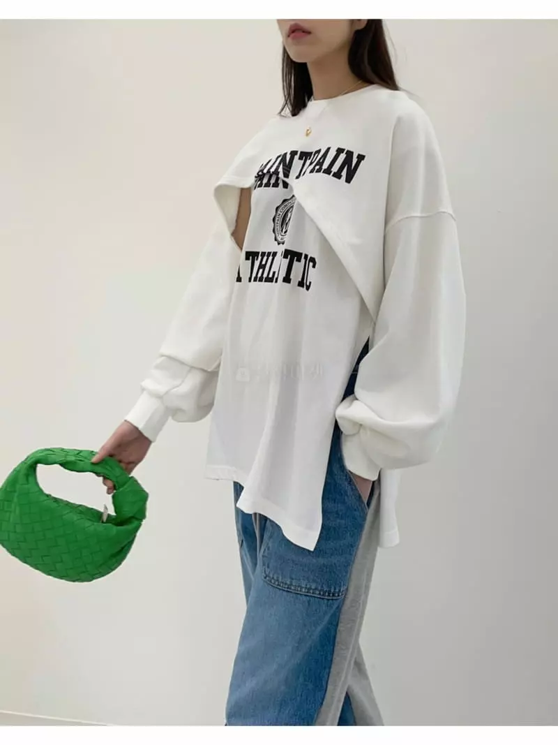 Another.J - Korean Women Fashion - #womensfashion - Paint Sweatshirt - 2