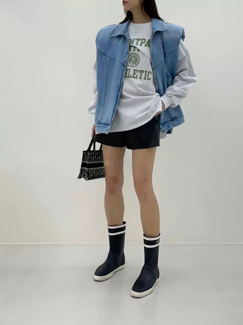 Another.J - Korean Women Fashion - #womensfashion - Redo Vest Denim Jacket - 3