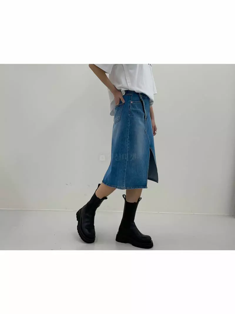 Another.J - Korean Women Fashion - #womensfashion - Kai Denim Skirt
