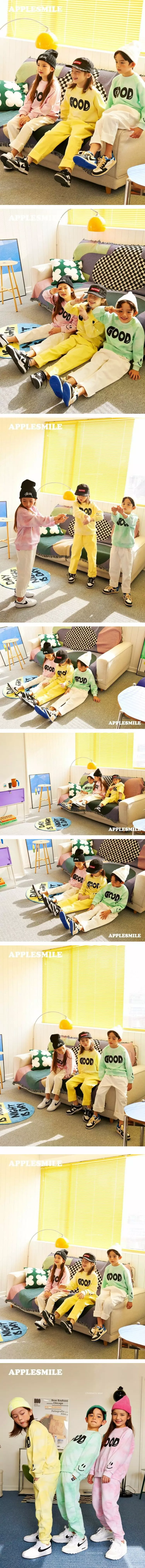 Apple Smile - Korean Children Fashion - #Kfashion4kids - Good Sweatshirt