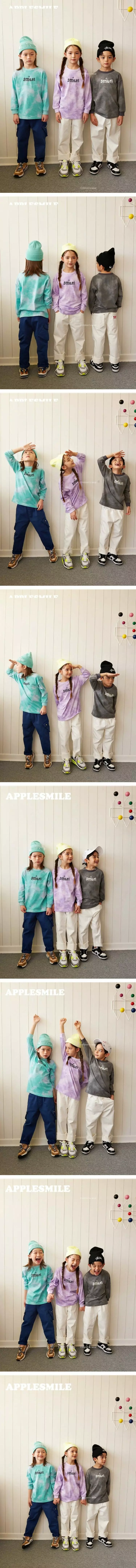 Apple Smile - Korean Children Fashion - #childofig - Mist Tee
