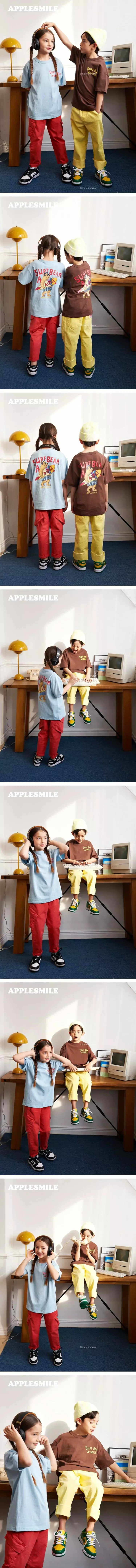 Apple Smile - Korean Children Fashion - #discoveringself - Suff Bear Short Sleeves Tee