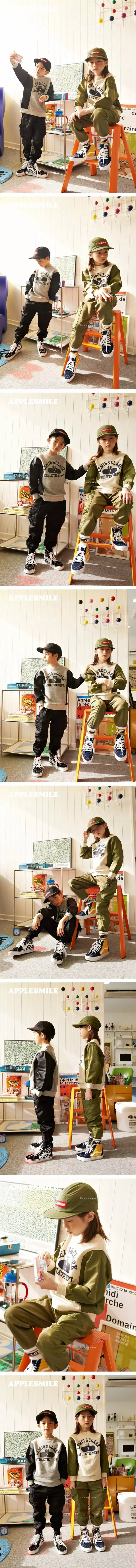 Apple Smile - Korean Children Fashion - #kidsstore - Color Sweatshirt