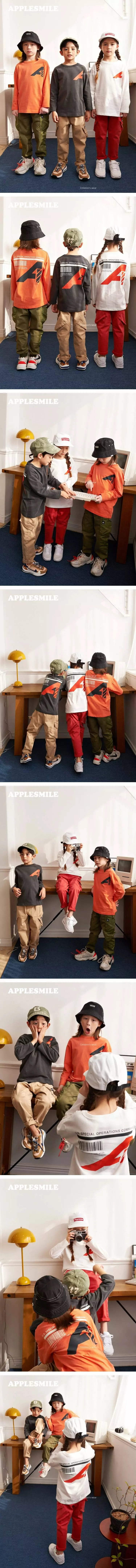 Apple Smile - Korean Children Fashion - #minifashionista - A Paint Tee