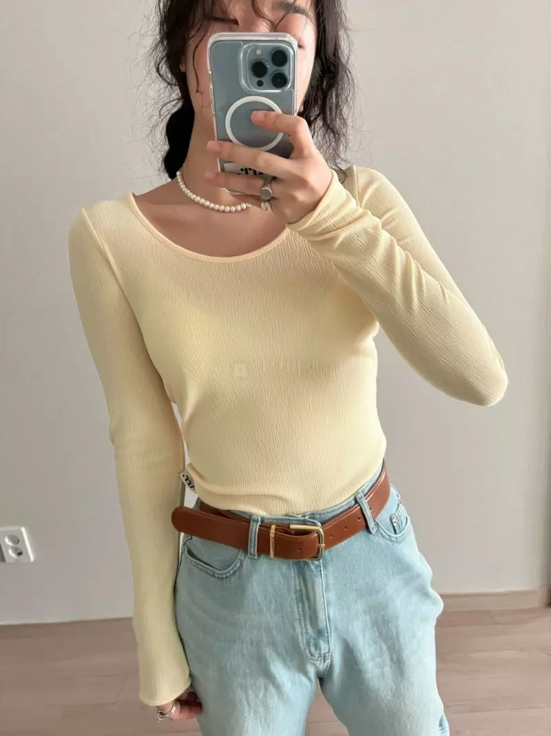 Arr - Korean Women Fashion - #momslook - Slimming Tee - 3