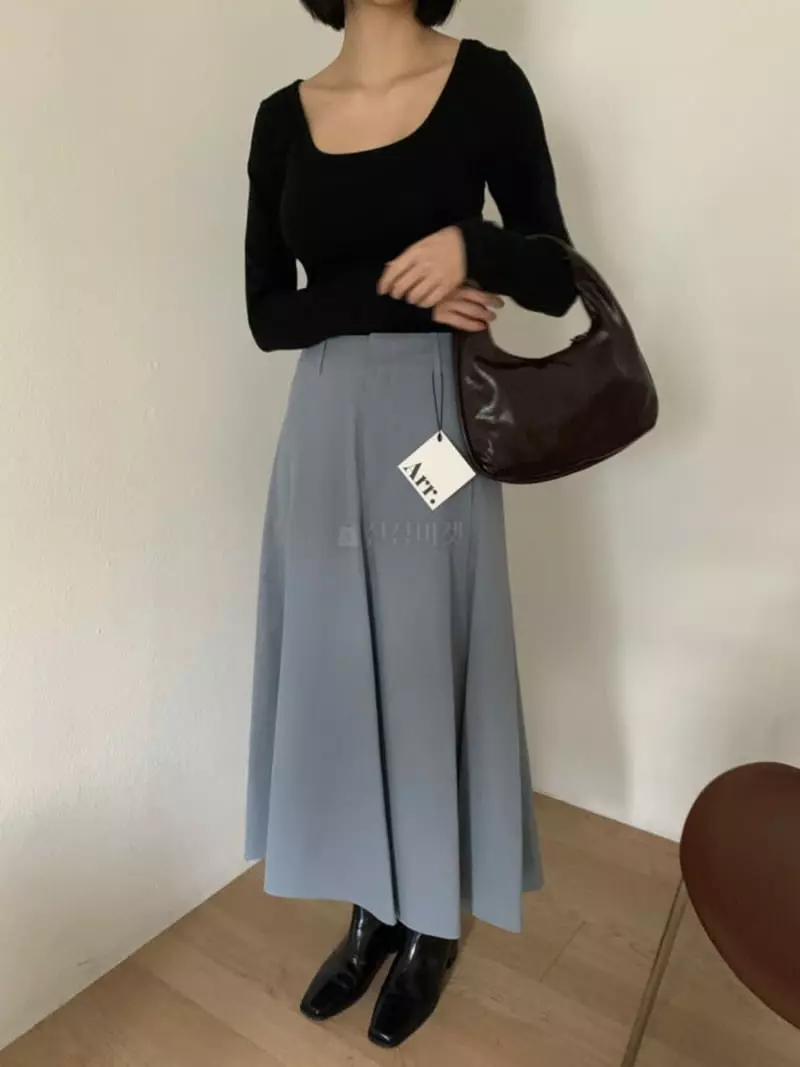 Arr - Korean Women Fashion - #romanticstyle - Sand Skirt