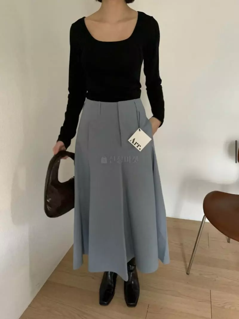 Arr - Korean Women Fashion - #thatsdarling - Sand Skirt - 3