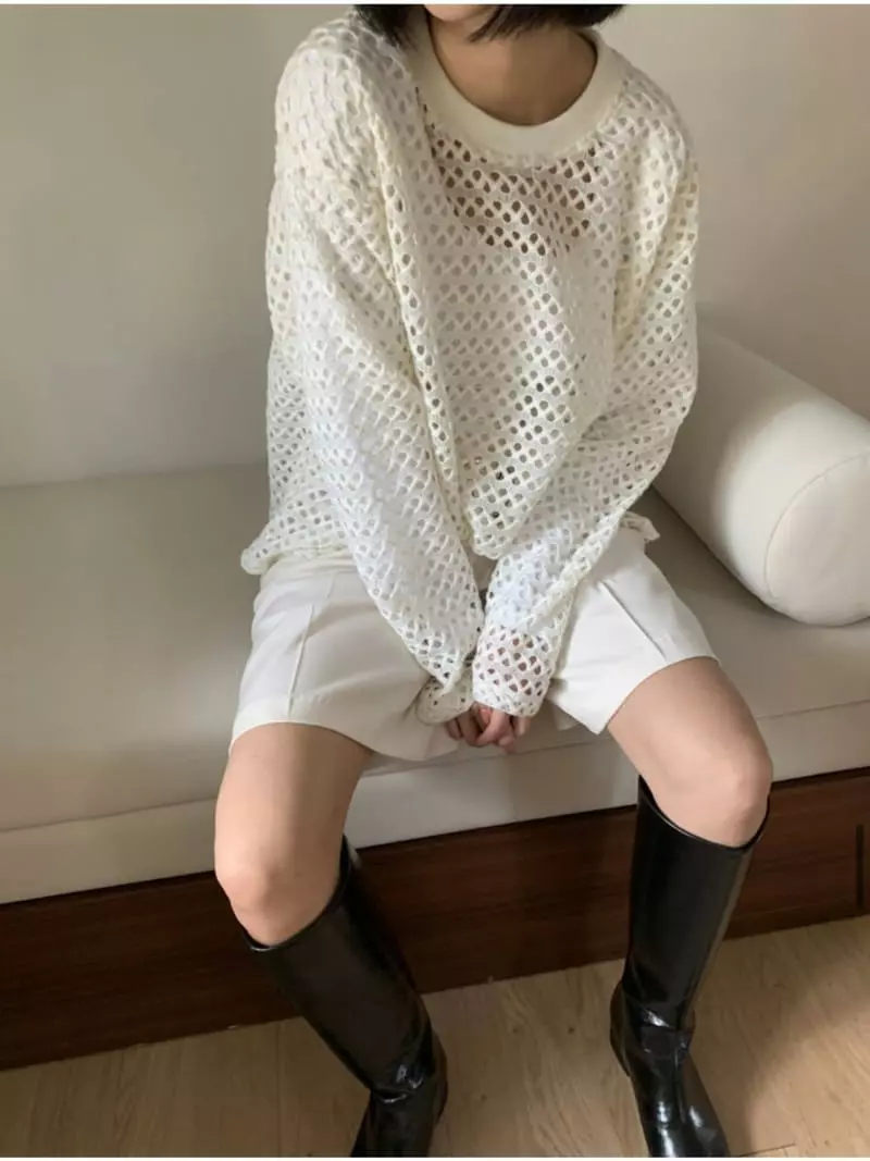 Arr - Korean Women Fashion - #womensfashion - Song Song Knit Tee - 3