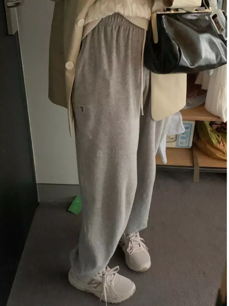 Arr - Korean Women Fashion - #womensfashion - Terry Jogger Pants