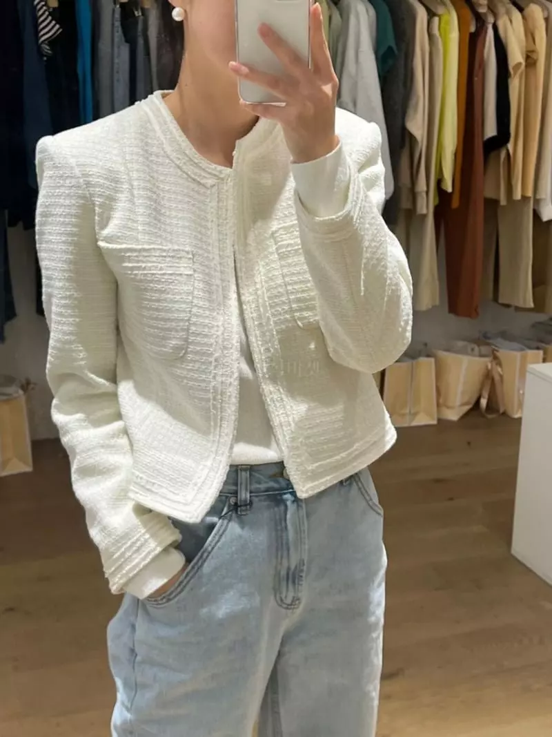 Arr - Korean Women Fashion - #momslook - Cornell Tweed Jacket - 4