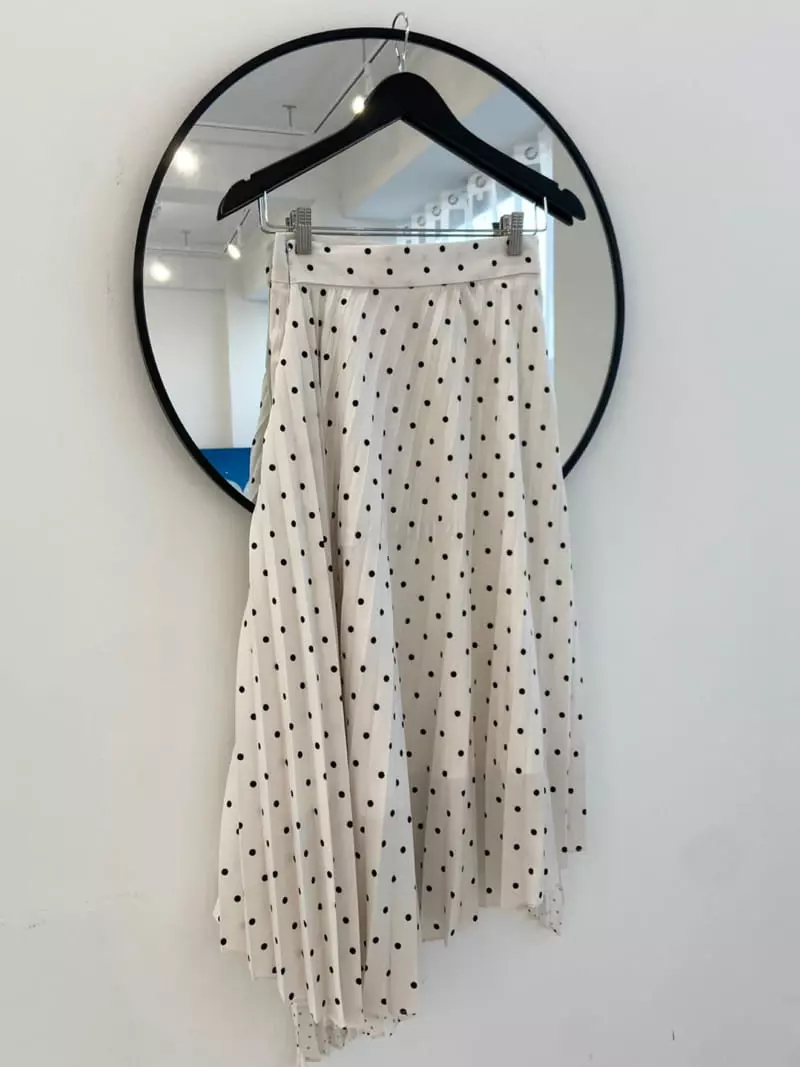 Artisover - Korean Women Fashion - #momslook - Pleats Dot Skirt - 3
