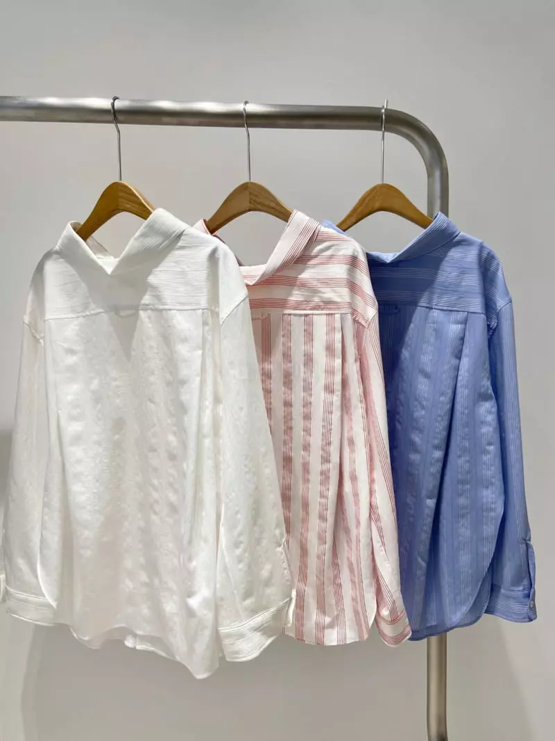 Artisover - Korean Women Fashion - #womensfashion - Balen Stripe Shirt - 4