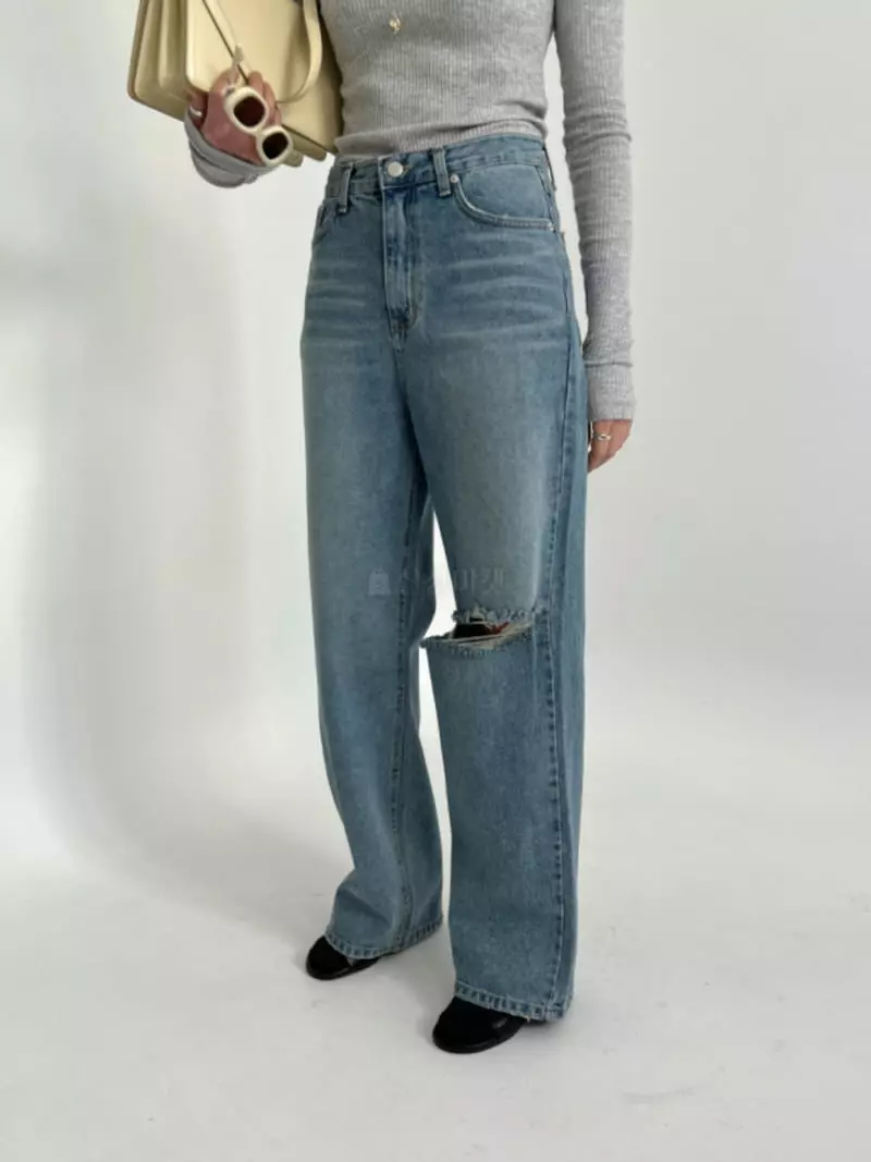 Artisover - Korean Women Fashion - #momslook - Ash Denim Pants