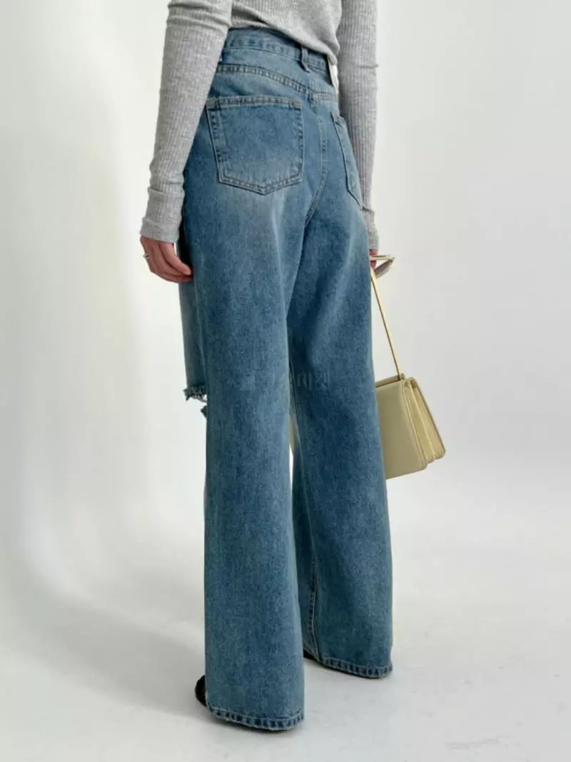 Artisover - Korean Women Fashion - #momslook - Ash Denim Pants - 3