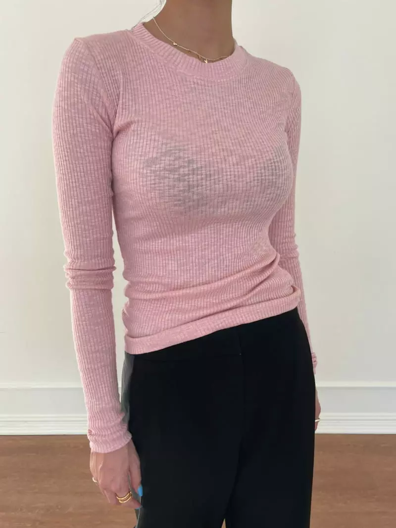Artisover - Korean Women Fashion - #momslook - Slub Tee - 2