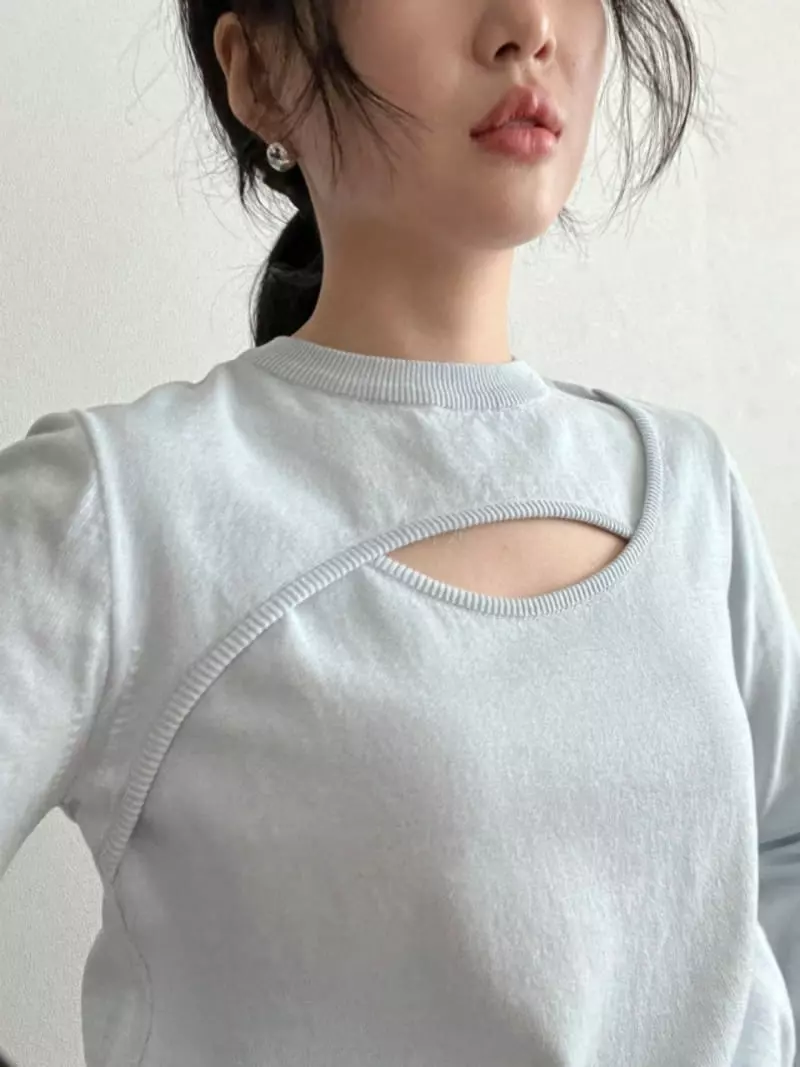 Artisover - Korean Women Fashion - #momslook - Cotton layered knitwear - 2