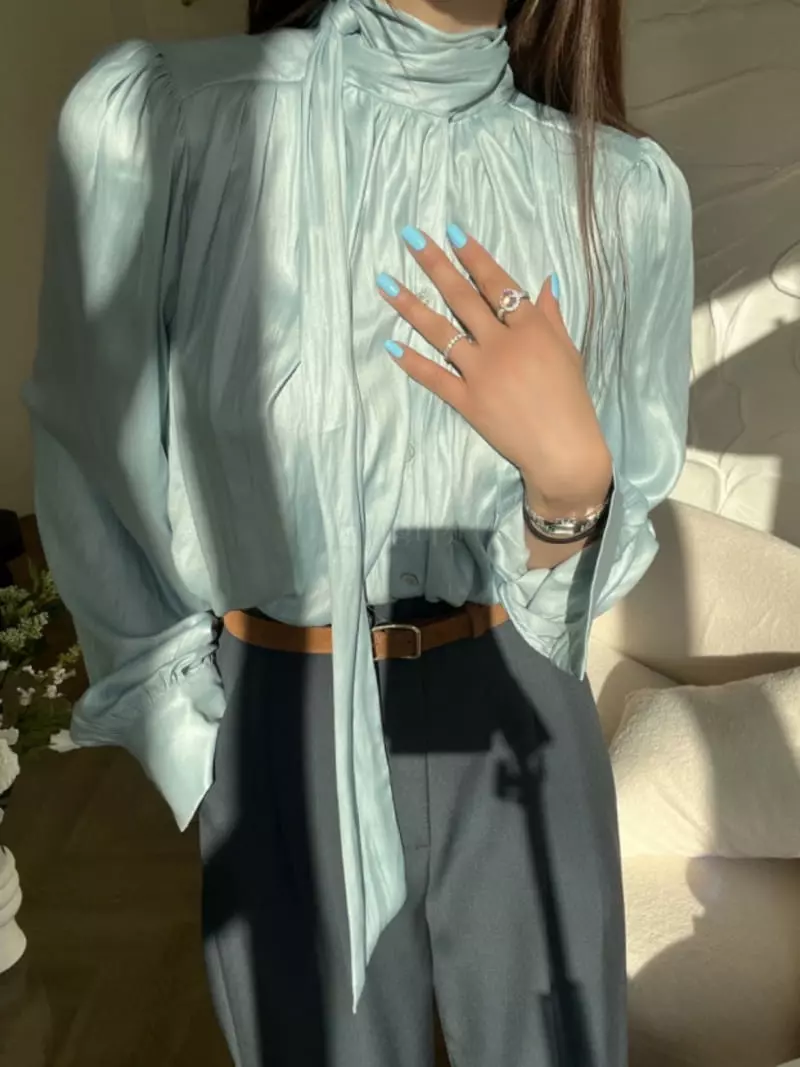 Artisover - Korean Women Fashion - #vintageinspired - Ty Flow Blouse