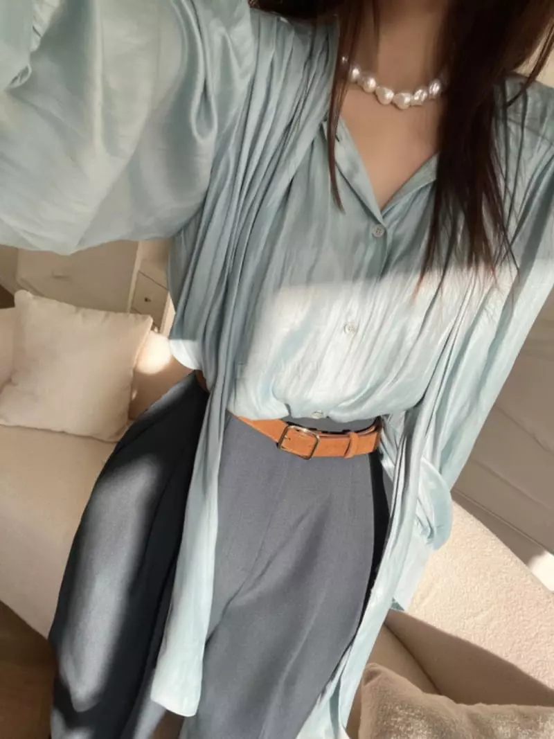 Artisover - Korean Women Fashion - #vintagekidsstyle - Ty Flow Blouse - 2