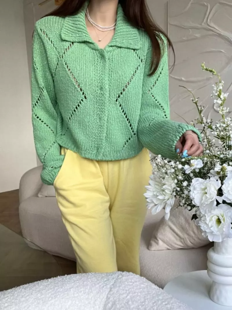 Artisover - Korean Women Fashion - #vintagekidsstyle - Square Cardigan