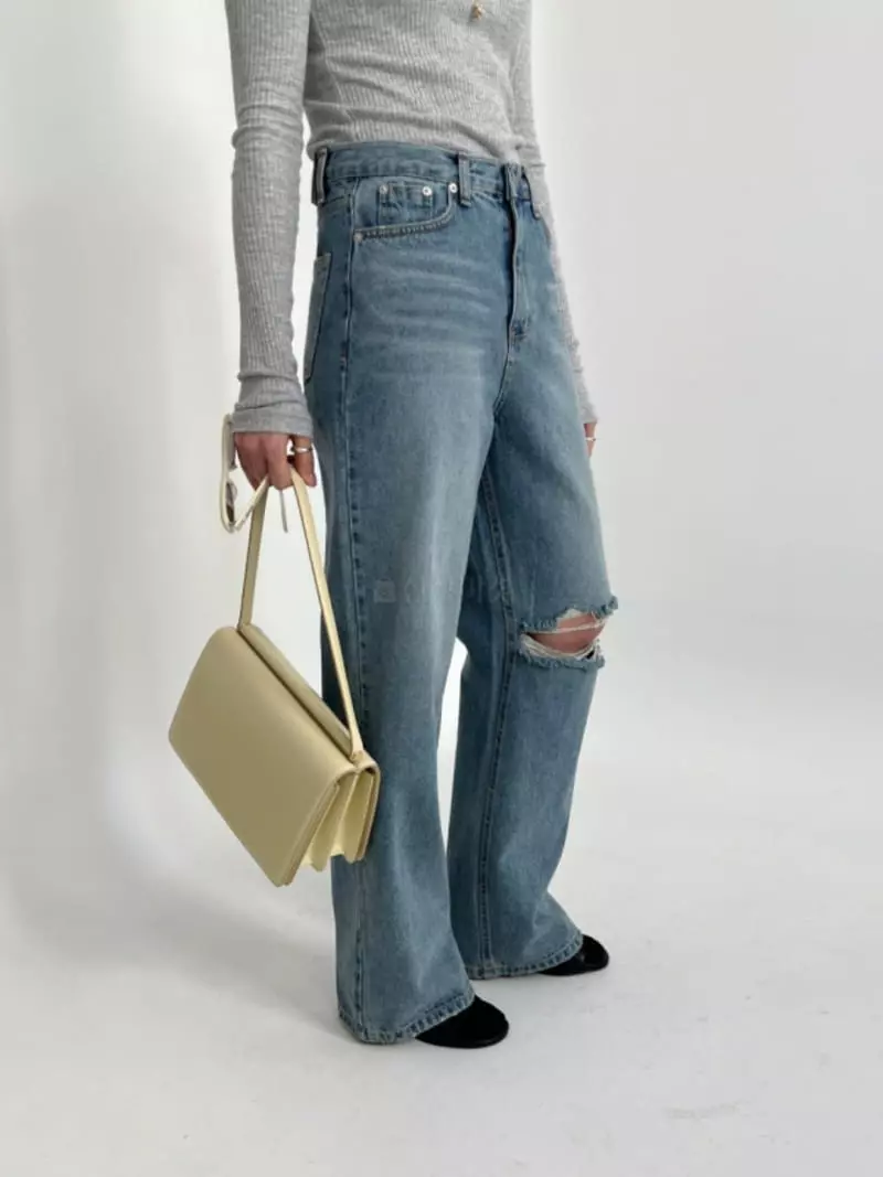 Artisover - Korean Women Fashion - #womensfashion - Ash Denim Pants - 2