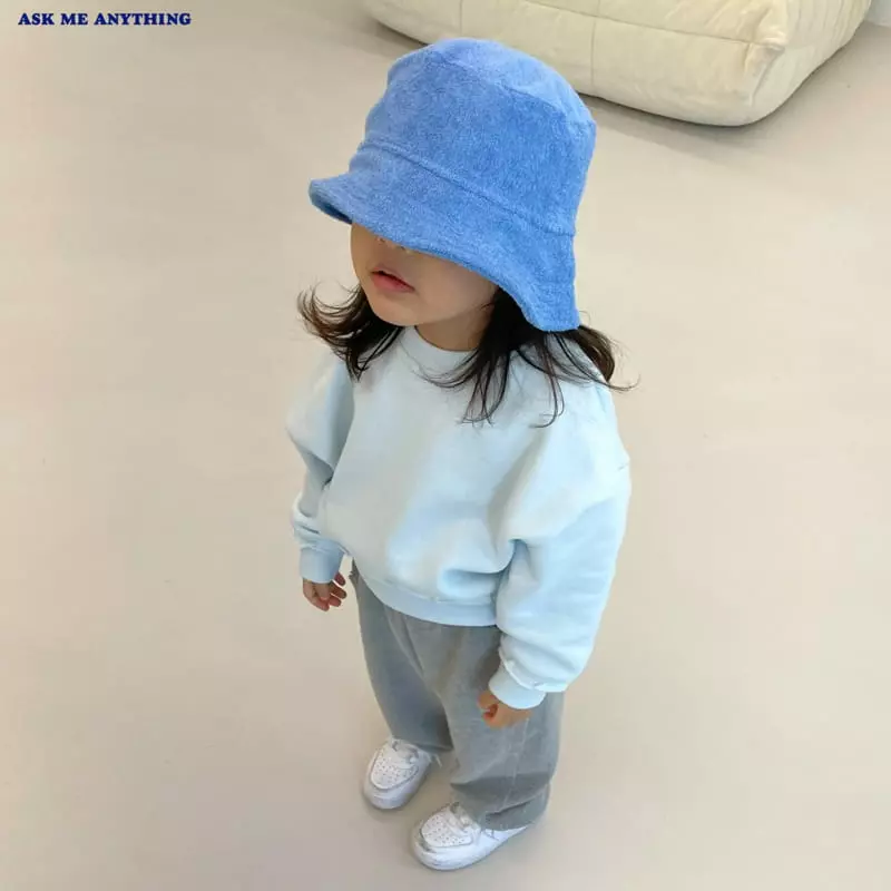 Ask Me Anything - Korean Children Fashion - #stylishchildhood - Terry Bucket Hat - 4