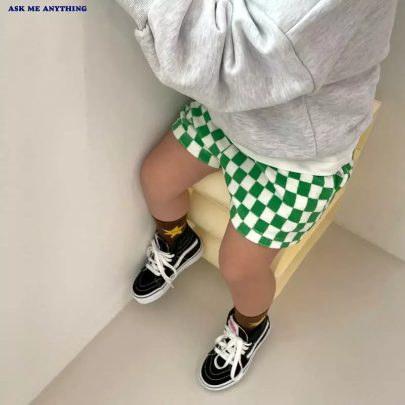 Ask Me Anything - Korean Children Fashion - #childofig - Checker Shorts - 12