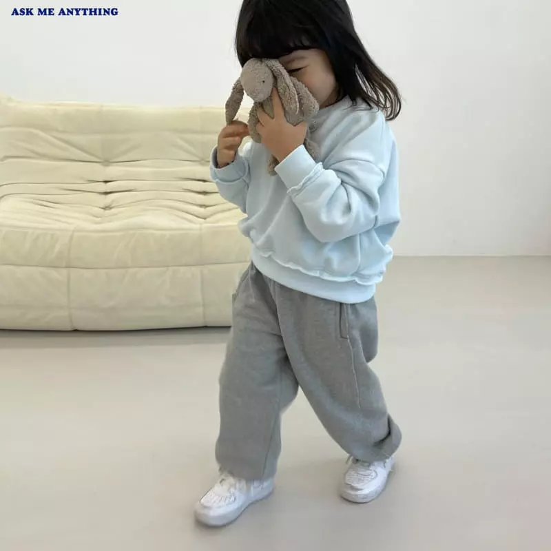 Ask Me Anything - Korean Children Fashion - #designkidswear - Cutting Crop Sweatshirt - 5