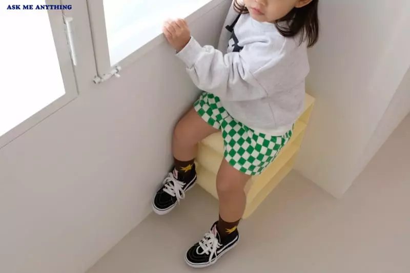 Ask Me Anything - Korean Children Fashion - #designkidswear - Checker Shorts