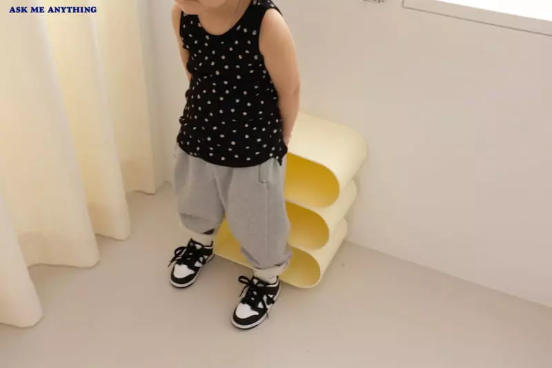 Ask Me Anything - Korean Children Fashion - #kidsshorts - Hey Sleeveless Tee - 11