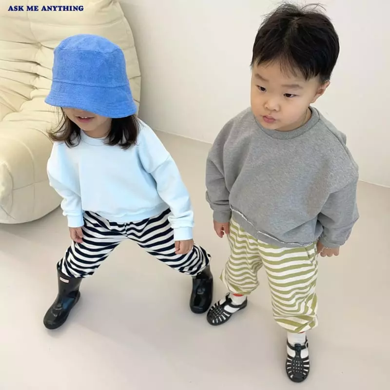 Ask Me Anything - Korean Children Fashion - #kidsstore - Cutting Crop Sweatshirt - 9