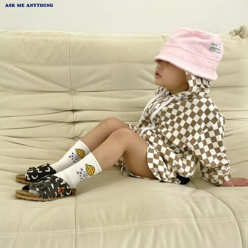 Ask Me Anything - Korean Children Fashion - #kidzfashiontrend - Checker Hoody Zip-up - 7
