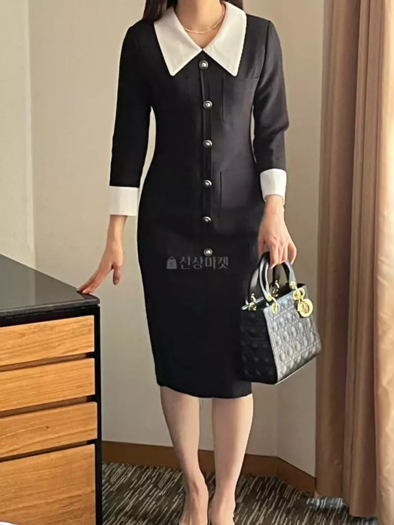 Atthismoment - Korean Women Fashion - #momslook - Line One-piece - 3