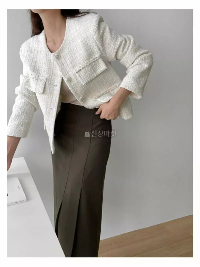 Atthismoment - Korean Women Fashion - #momslook - Tweed Jacket - 3
