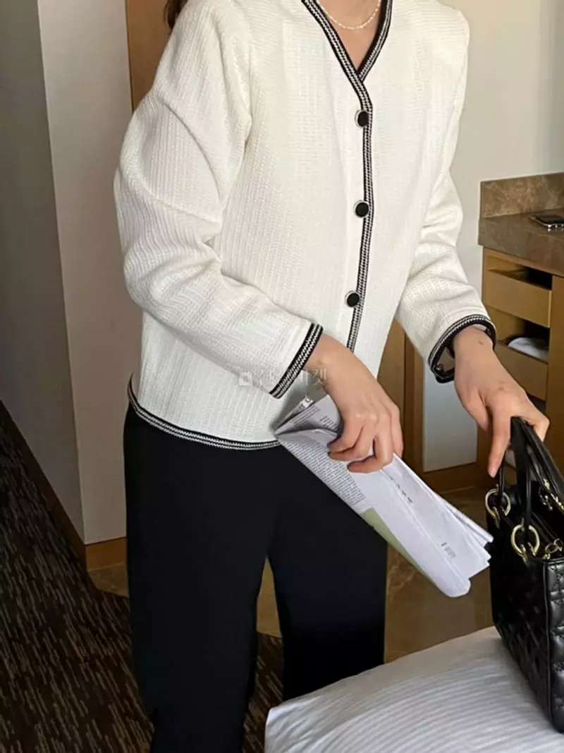 Atthismoment - Korean Women Fashion - #momslook - Tweed Cardigan - 3