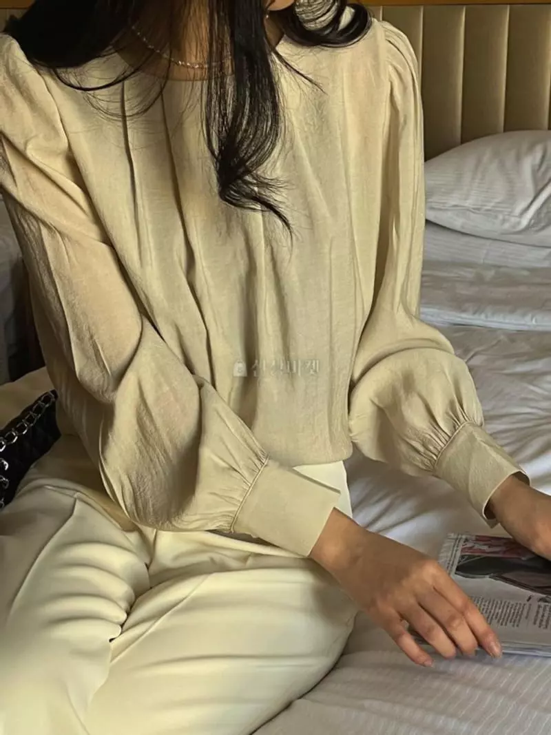 Atthismoment - Korean Women Fashion - #womensfashion - Pearl Blouse - 4