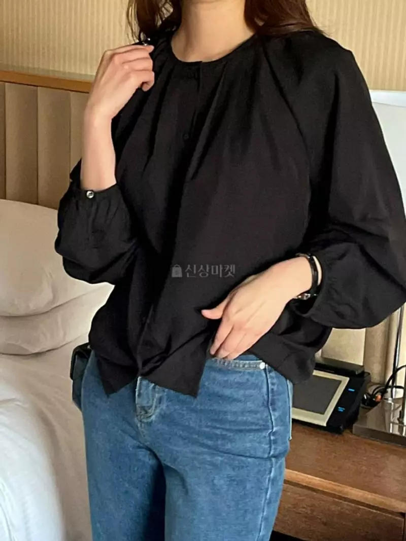 Atthismoment - Korean Women Fashion - #momslook - Pintuck Blouse