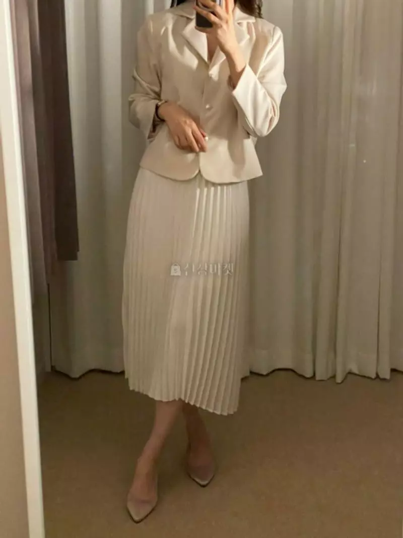 Atthismoment - Korean Women Fashion - #momslook - Wrinkle Skirt