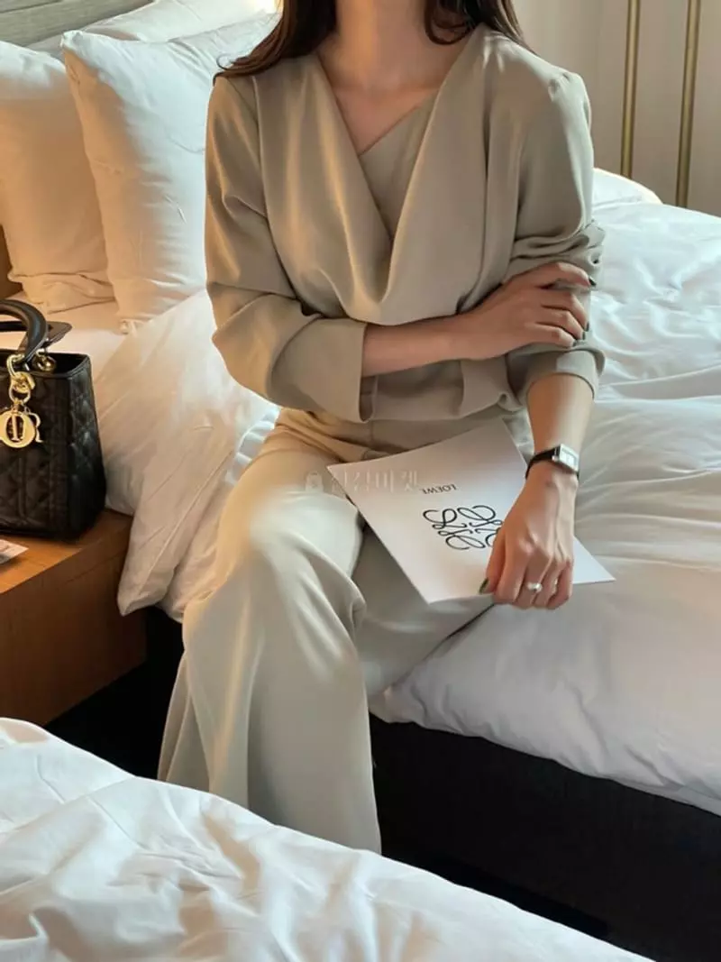 Atthismoment - Korean Women Fashion - #womensfashion - Dray Pants - 4