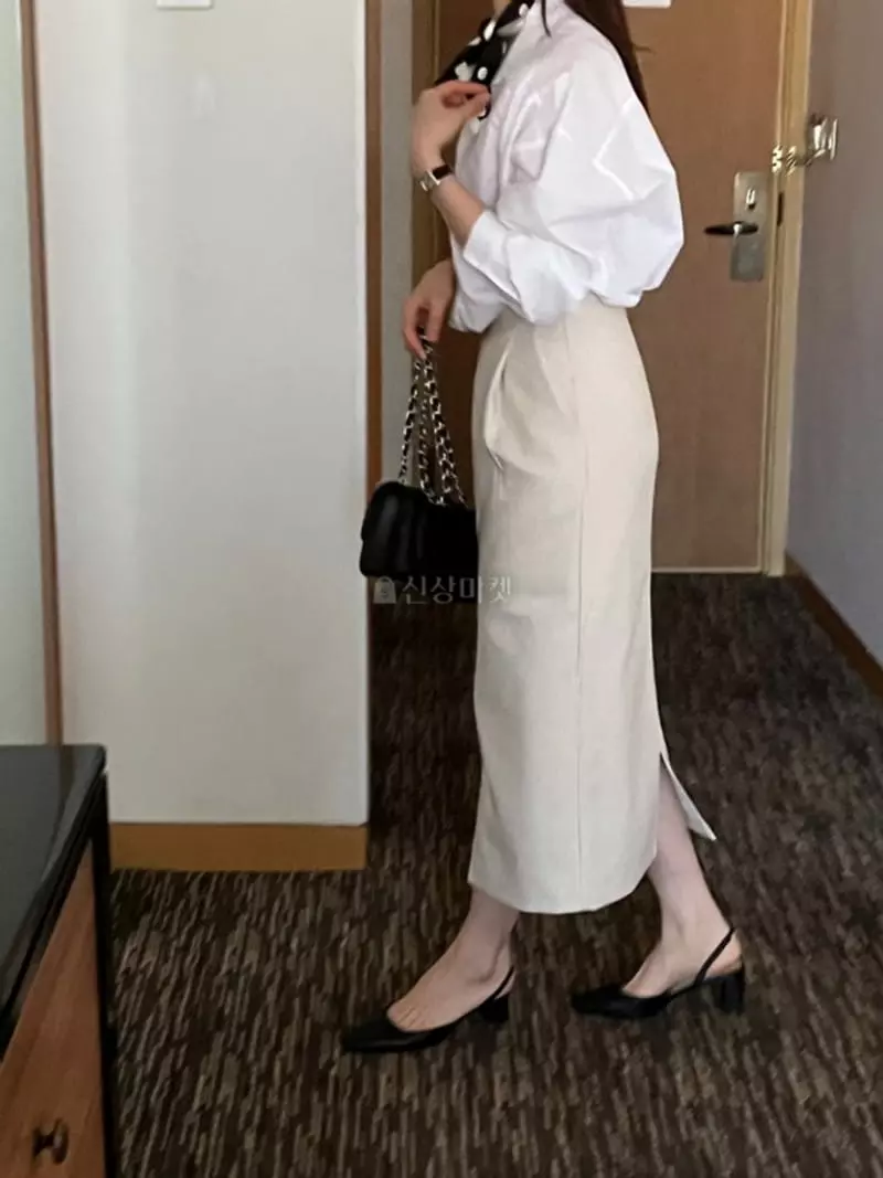 Atthismoment - Korean Women Fashion - #shopsmall - Open Skirt - 2