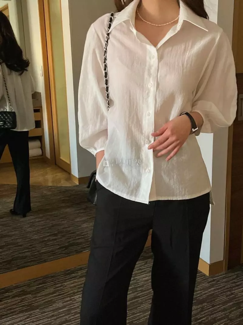 Atthismoment - Korean Women Fashion - #shopsmall - Balloon Blouse - 2