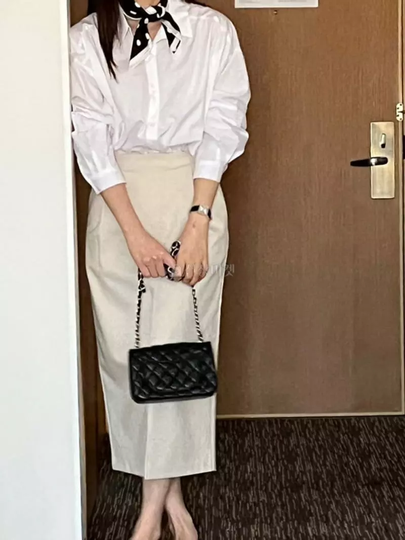 Atthismoment - Korean Women Fashion - #thatsdarling - Open Skirt - 3