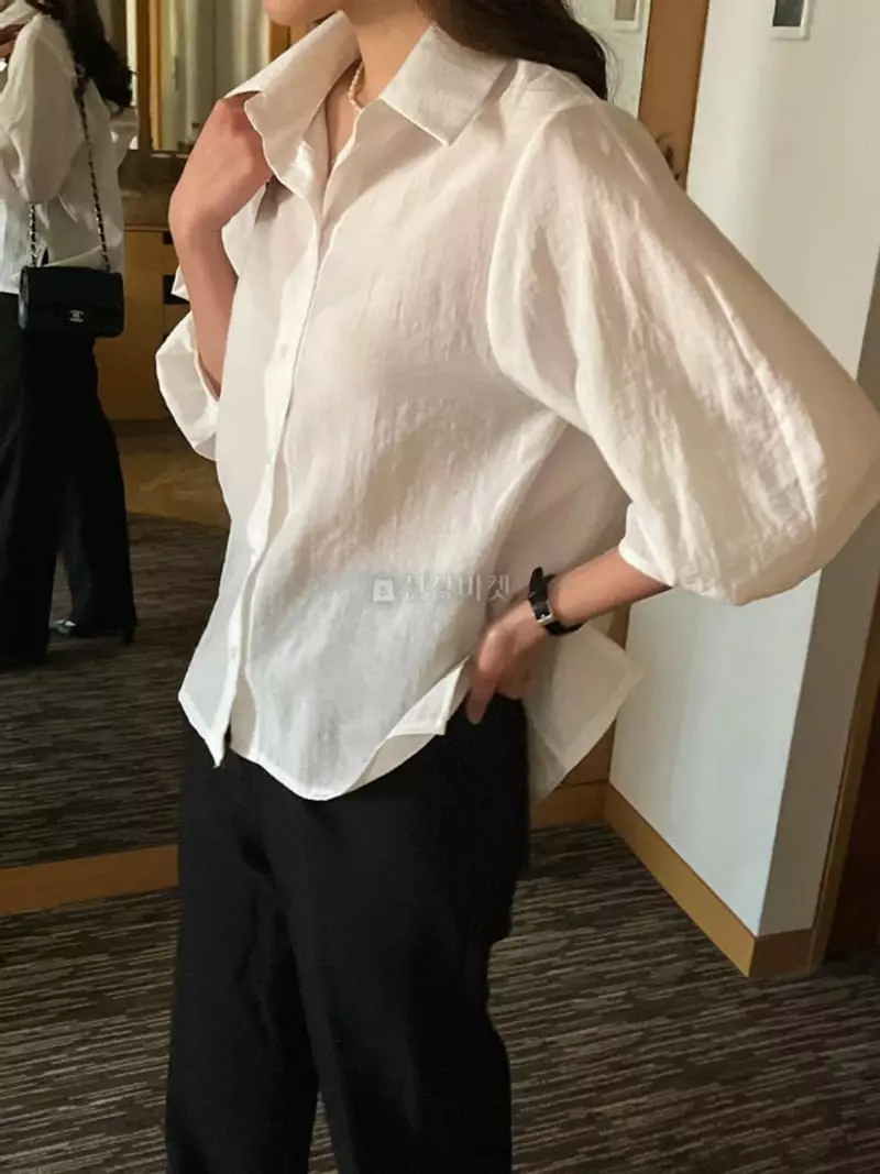 Atthismoment - Korean Women Fashion - #thatsdarling - Balloon Blouse - 3