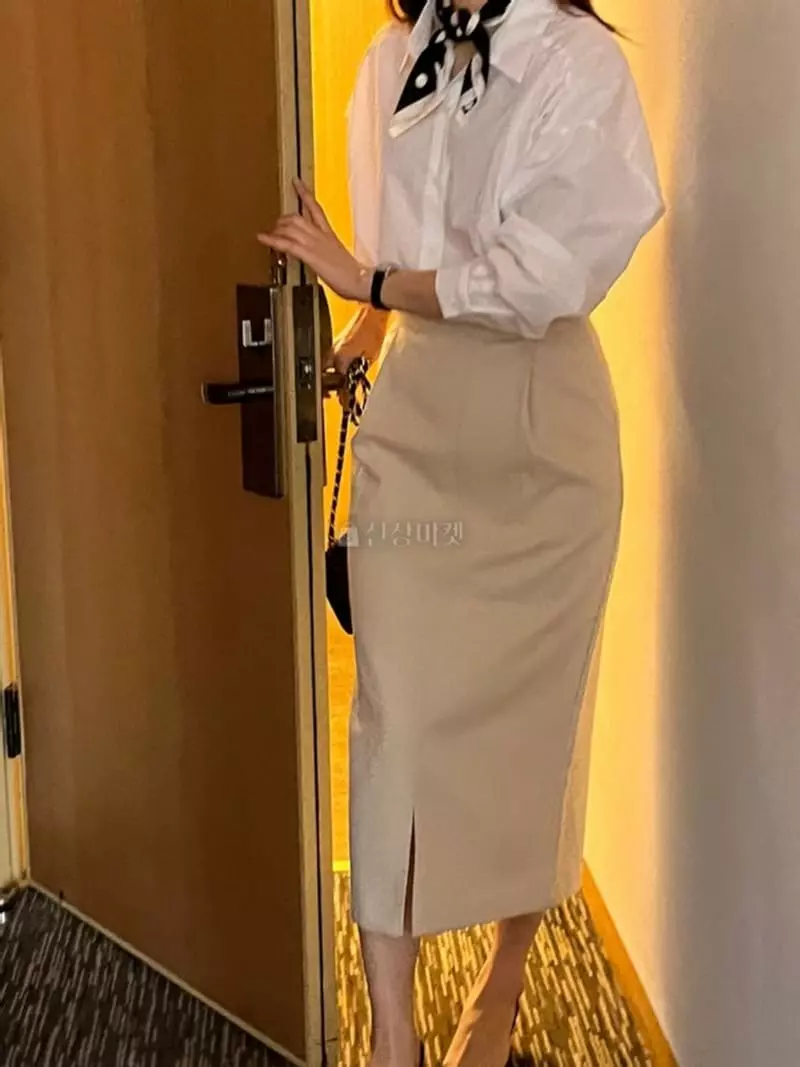 Atthismoment - Korean Women Fashion - #thatsdarling - Open Skirt - 4