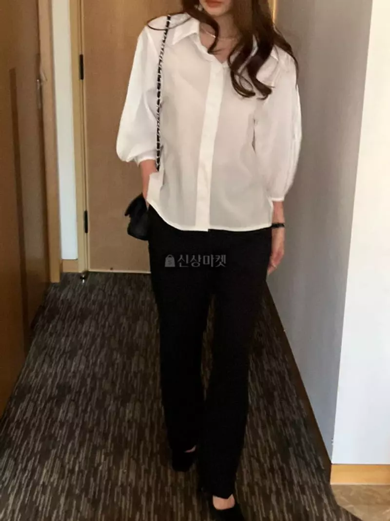 Atthismoment - Korean Women Fashion - #thatsdarling - Balloon Blouse - 4