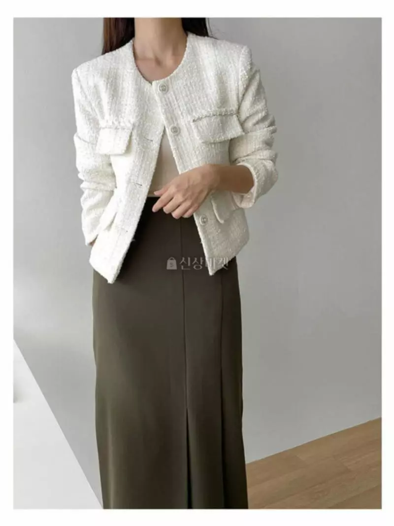 Atthismoment - Korean Women Fashion - #womensfashion - Tweed Jacket - 2