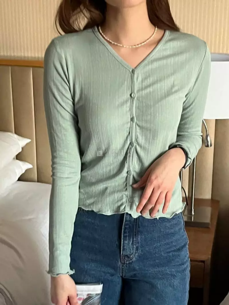 Atthismoment - Korean Women Fashion - #womensfashion - Rib Cardigan