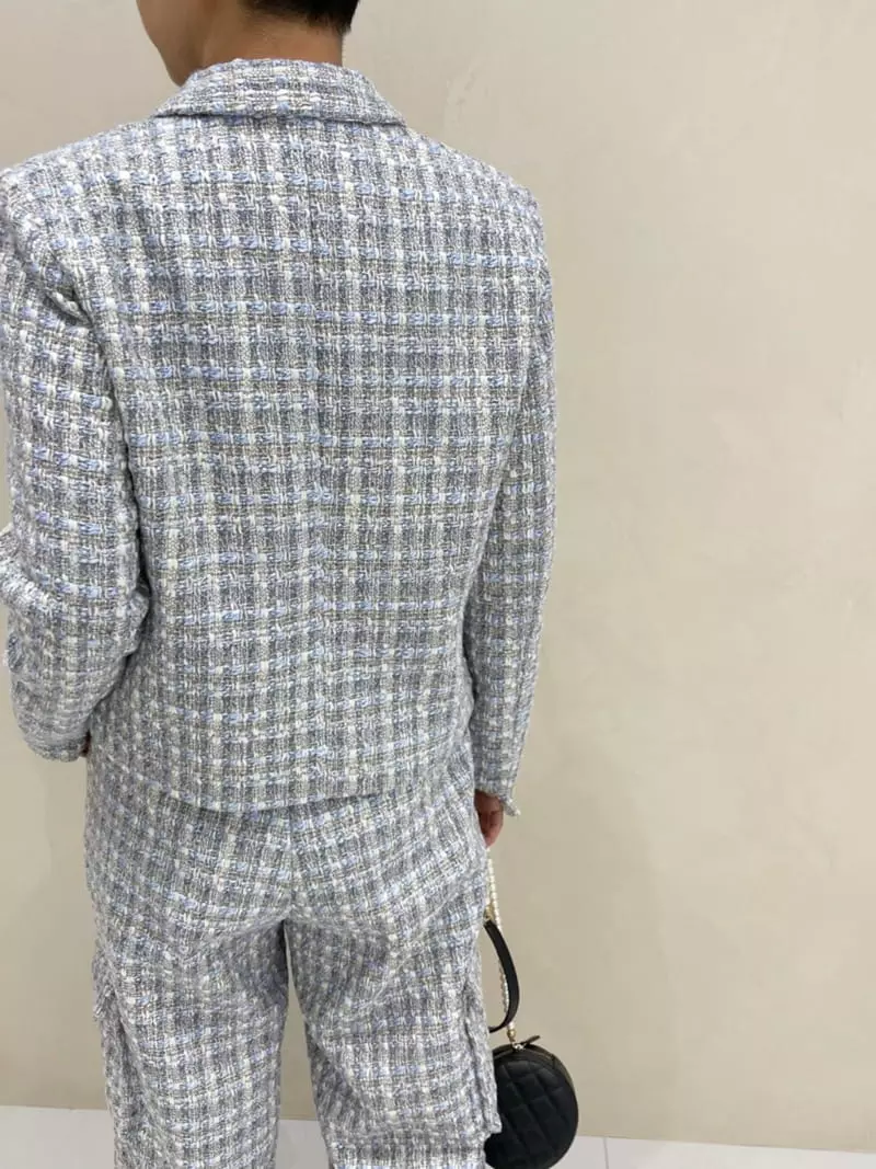 Auver_Fit - Korean Women Fashion - #thelittlethings - Pocket Tweed Jacket - 3