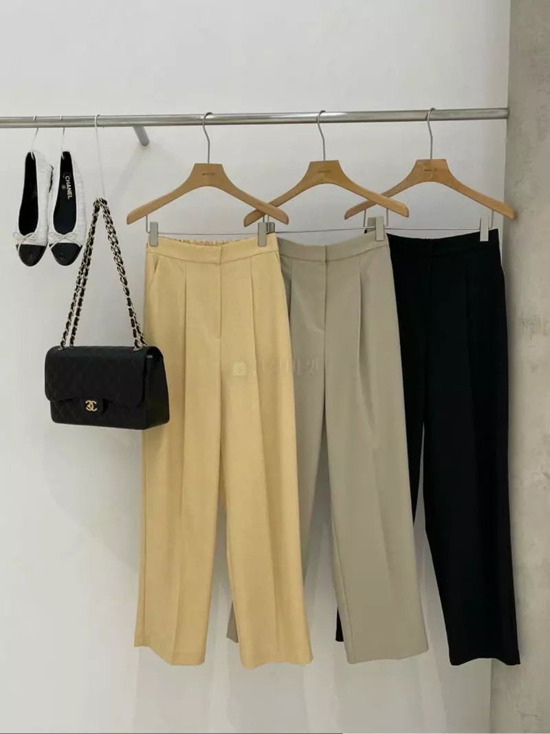 Auver_fit - Korean Women Fashion - #womensfashion - Pearl Line Pants - 4
