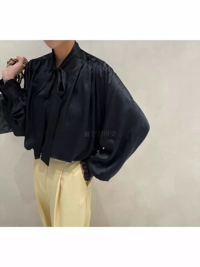 Auver_fit - Korean Women Fashion - #momslook - Thai Silk Blouse - 2